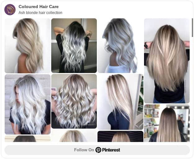 ash blonde hair color collection board pinterest